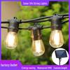 Solar-Powered S14 String Lights - 12 LED Waterproof Patio & Garden Decor