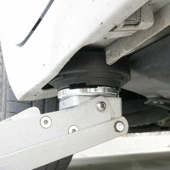 Автомобильный напольный домкрат с крестообразными прорезями, рама, рельс, резиновая дисковая подушка для стороны приварки