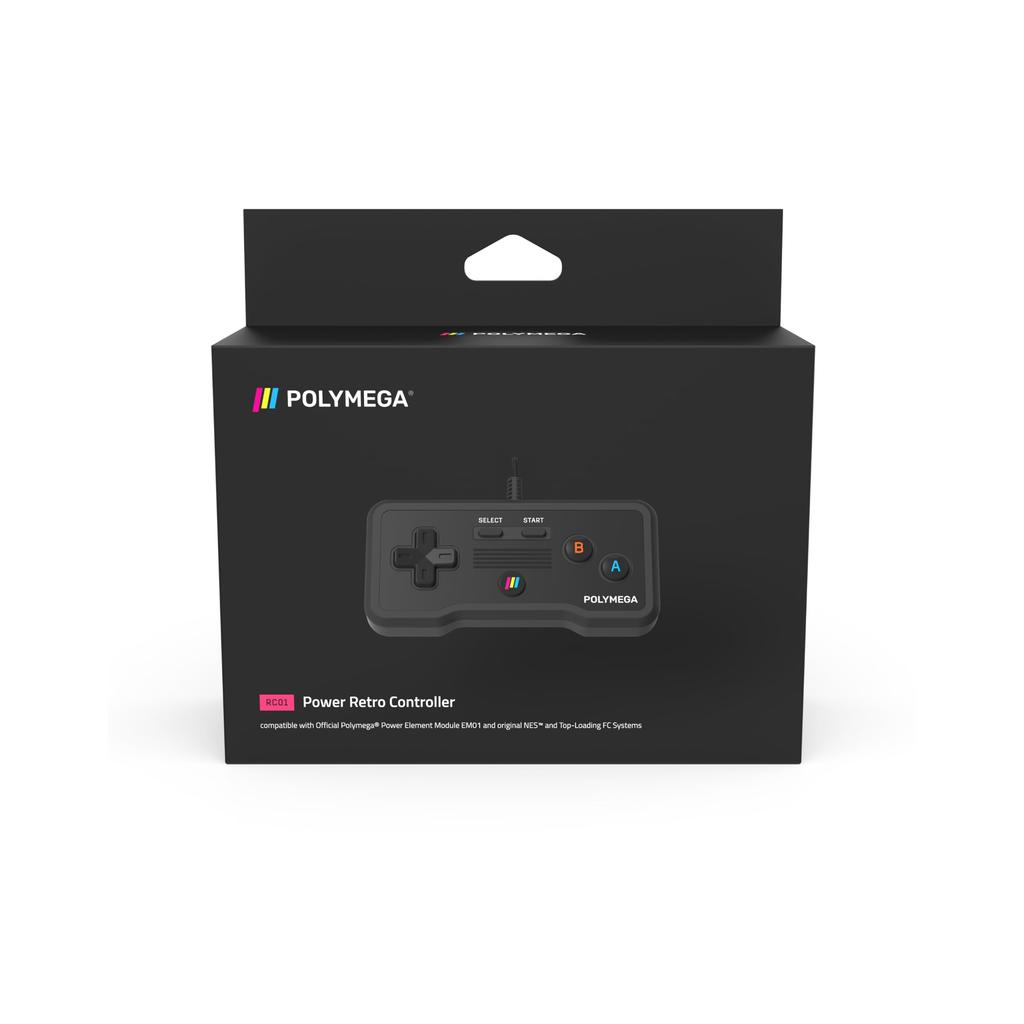 Проводной игровой контроллер Polymega RC01, совместимый с портами EM01 Famicom/NES, с оригинальной кнопкой и кнопкой HOME, кабель 2,4 м, [Тот же модуль]