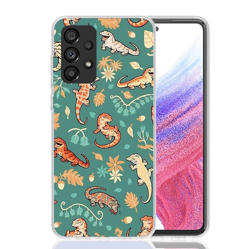 Lizards Geckos Phone Case For Samsung Galaxy A13 A14 A15 A16 A17 A53 A54 A55 A56 A33 A34 A35 A36 A23 A24 A25 A26 A05S A04S Galax