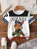 New PAW Patrol Children 3d T-Shirt Cartoon Chase Short Sleeves Top Tees Fashion Anime Girls Boys Shirts Kids Summer Clothes Gift
