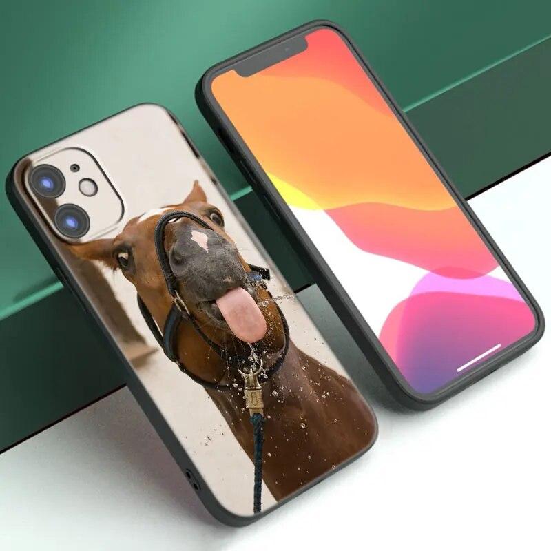 Чехол для телефона с изображением лошади для iPhone Samsung Galaxy Redmi Xiaomi Oppo OnePlus Note SA 7 8 9 10 11 12 13 14 20 21 22 23 53 54 Pro Max Ultra TPU Soft
