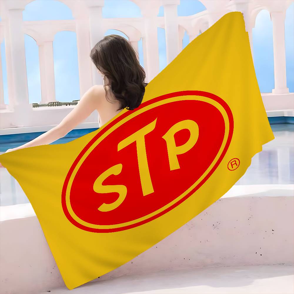 S-STPs Motor Car Oil Microfiber Printed Beach Towel Mountain Climbing Yoga Beach Swimming Running Absorbent Soft Towel