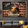 American 250th Anniversary Independence Day Photography Backdrop Military American Flag Eagle Festival Party Photo Background