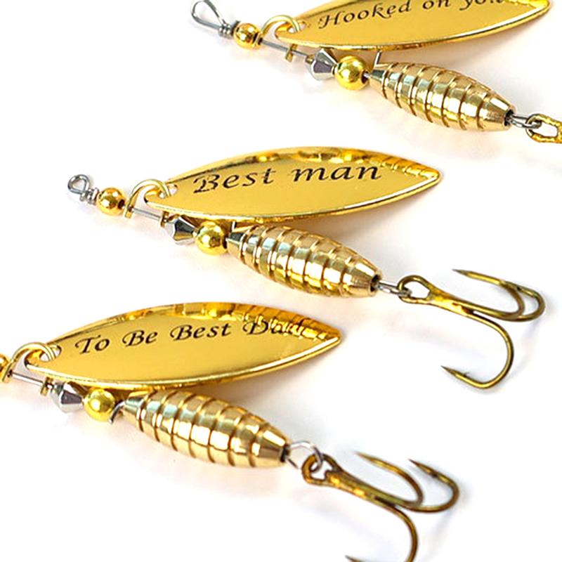 5/10 шт./коробка Блесна-вертушка Блестки с тройником Металлическая блесна Ложка Твердая рыболовная приманка с коробкой для рыболовных снастей Подарок на День отца