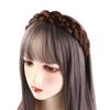 Нескользящая скрученная повязка на голову-парик широкая корейская повязка для волос аксессуары для волос женский обруч для волос повседневный