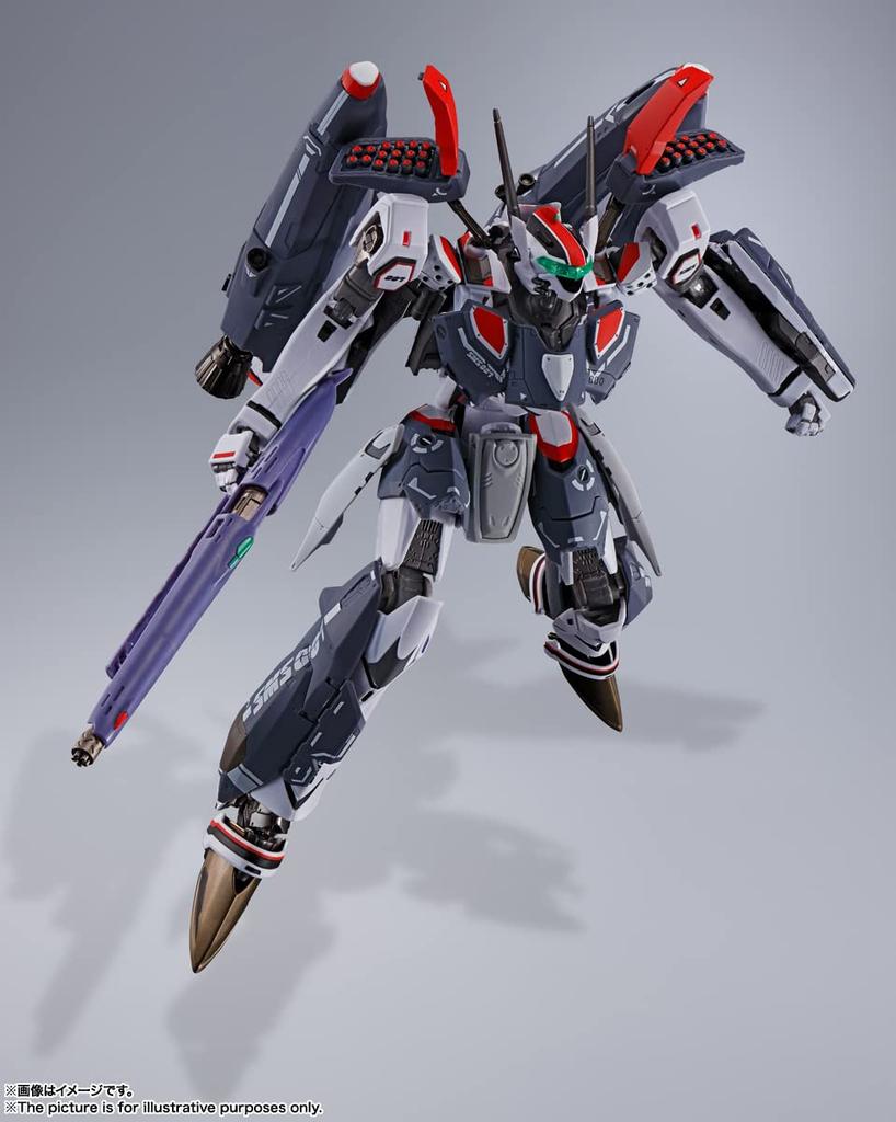 TAMASHII NATIONS DX Chogokin Macross F Super Messiah Valkyrie Saotome Revival 340mm ABS Die Cast PVC Painted Movable Figure VF-25F (Alto Custom) Ver.