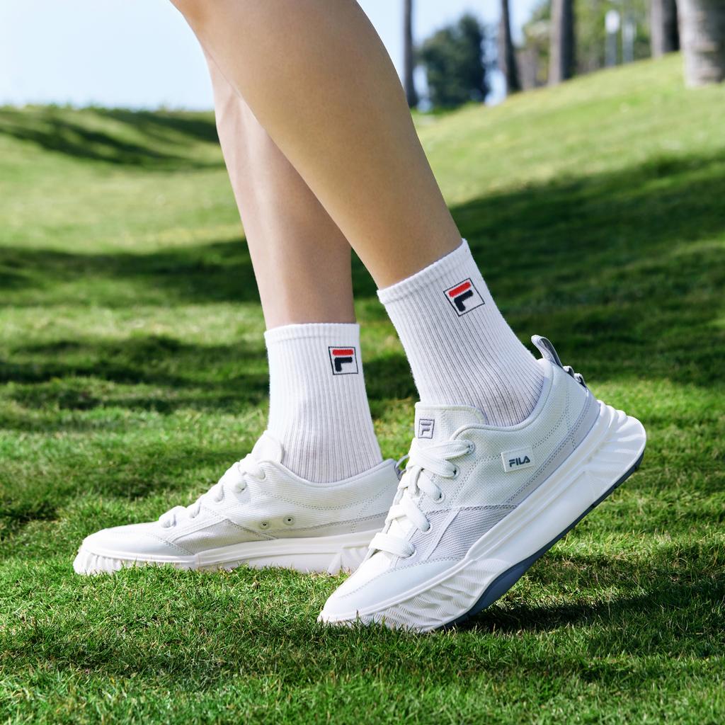 Fila Fosso Повседневная обувь Удобная Прочная Низкие парусиновые кеды Мужские кроссовки Серый F12M422304FVA