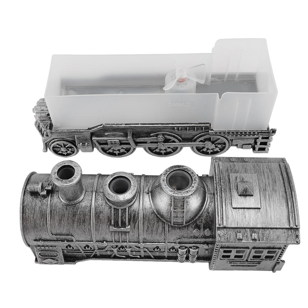 Диффузор эфирных масел 300 мл в форме поезда, 2 режима освещения, тихий ароматерапевтический увлажнитель с холодным паром 