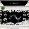 HYBXAXC Готская Сороконожка Коврик для Мыши Большой Игровой Коврик для Стола Цветочный Ужас Дизайн для Эстетичного Геймера и Офисной Установки Weirdcore