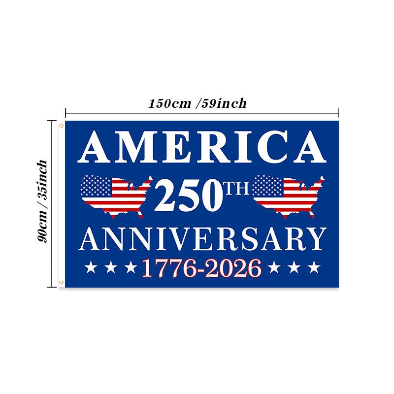 Америка 250-летие День Рождения Памятный Флаг США Патриотическое Знамя для Дня Независимости Исторический Коллекционный Подарок 90x150см