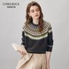 Женский толстый шерстяной свитер Kommon Boca с узором Fair Isle