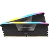 Corsair DDR5-6000MHz Desktop PC Memory VENGEANCE RGB DDR5 Series (PC5-48000) Intel XMP Memory Kit 32GB Black [16GB X 2] CMH32GX5M2E6000C36
