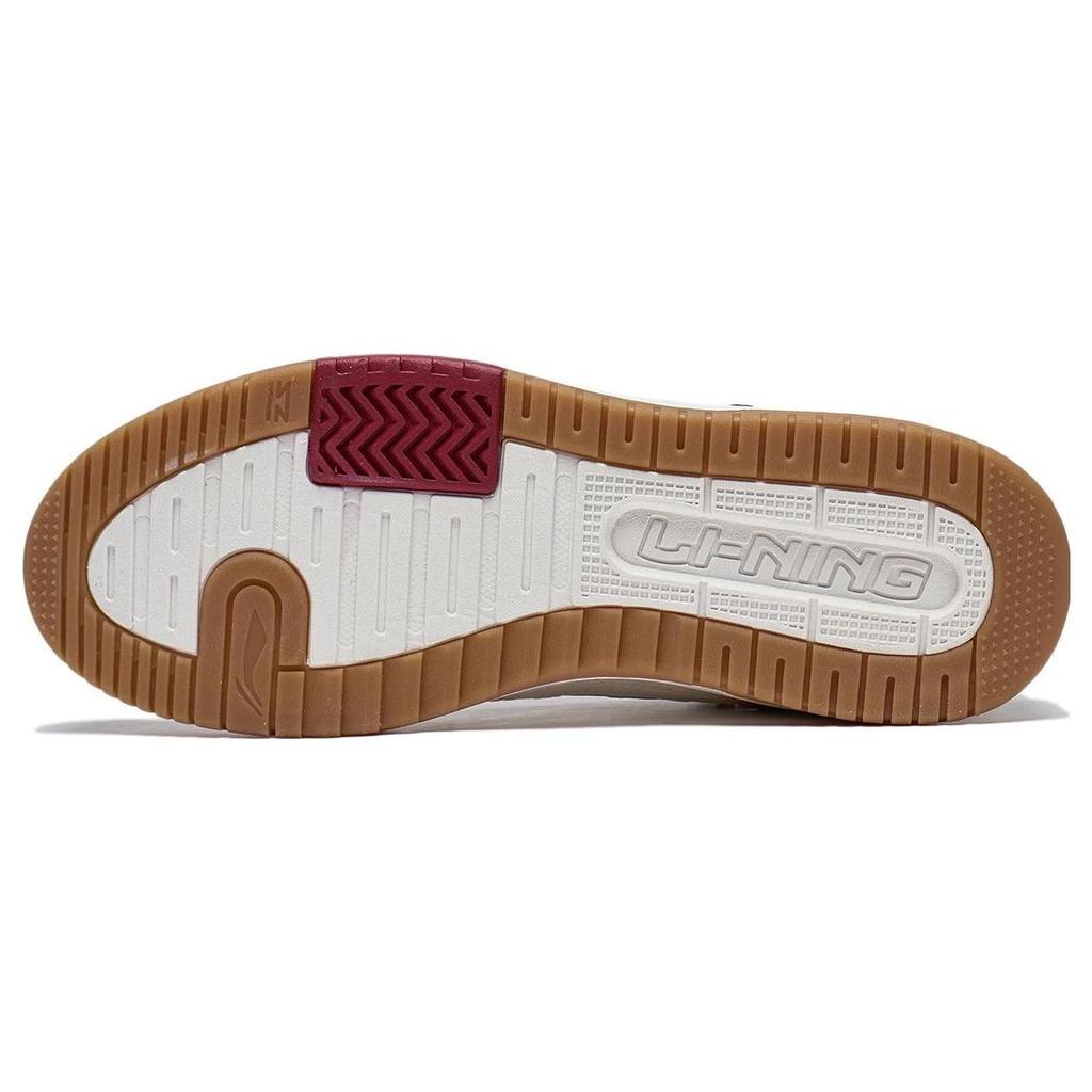 Кроссовки Li Ning Tian Ji 2.0 из синтетической кожи, нескользящие, износостойкие, низкие, для скейтбординга, мужские, белые, серые, красные, AGCT211-6