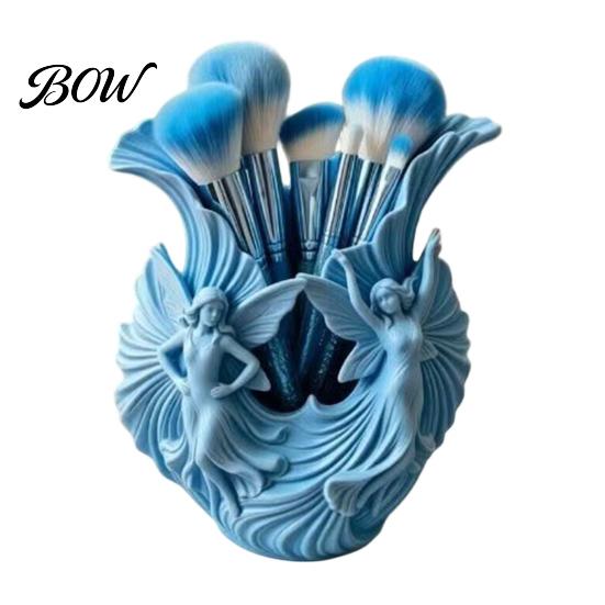 Unique Housewarming Gift Idea 3D Printed Pen Holder, Fairies Desktop Organizer for Pens, Pencils, Makeup Brushes, Dreamy Fairy Tabletop Ornament