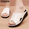 Slippers Women's Wedge Heel Thick Sole Sandal Slippers Wear Fashion Outside Home Bathroom Slip Resistant Casual Versatile Beach Shoes