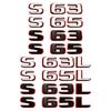 2024 Новый стиль Двухцветные Буквы Цифры S63 S65 S63L S65L ABS Эмблема для W222 W223 Крыло Багажник Автомобиля Наклейка