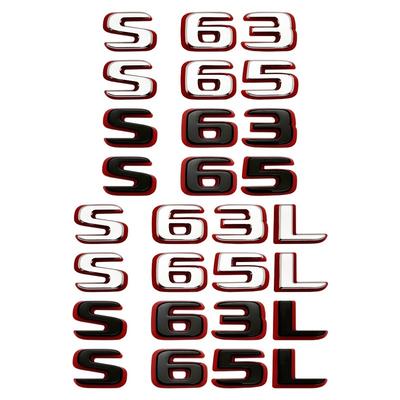 2024 Новый стиль Двухцветные Буквы Цифры S63 S65 S63L S65L ABS Эмблема для W222 W223 Крыло Багажник Автомобиля Наклейка