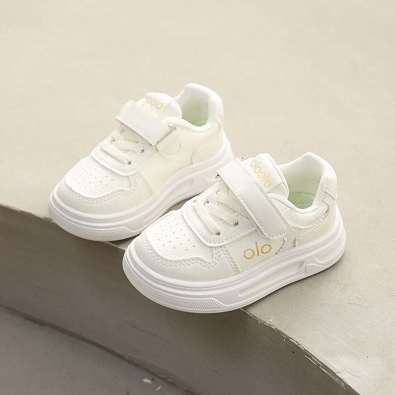 Kids Low-Top Casual Sneakers Girls Boys Rubber Sole Magic Tape