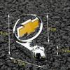 HLU1  Metal for Chevrolet AVEO CAPTIVA CRUZE TRAX IMPALA LACETTI MALIBU Sail SPARK Car Front Bonnet Hood Emblem Sticker Badge