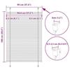 VidaXL Store Plissé Light Grey 95x100 Cm Fabric Width 94.4 Cm, Window Pleated Blind, Accordion Blind, Pleated Blind of 4015329