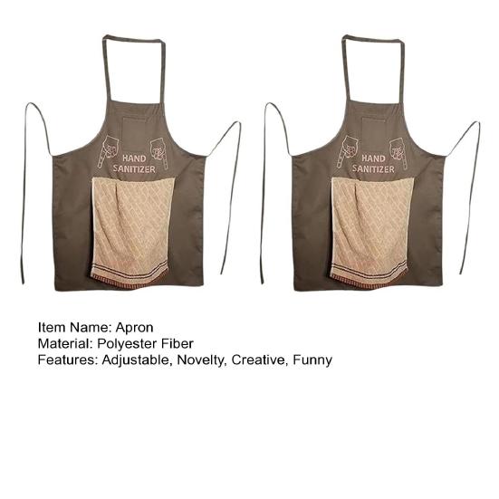 Men Chef Prank Apron with Surprise Pocket Adjustable Straps Kitchen Apron Fun White Elephant Gift for BBQ