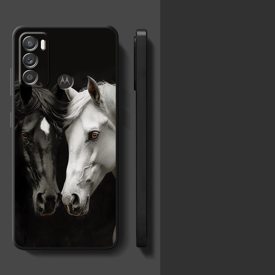 Чехол для телефона для Motorola Moto G52 G71 G60s Edge 20 Pro 30 Lite G22 Edge40 G53 G30 G73 G50 G32 G51 The Horse
