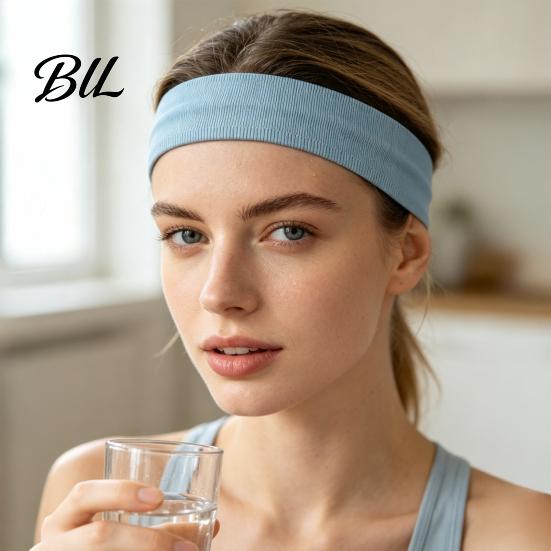 Professional Sports Accessory for Running Non-slip Headband Men Women, Breathable Yoga Headband, Moisture Soft Stretch Jogging Wicking Elastic