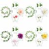 Spring Artificial Rose Vine Handmade Rose Wall Hanging Simulation Rose Vine  Wedding Party