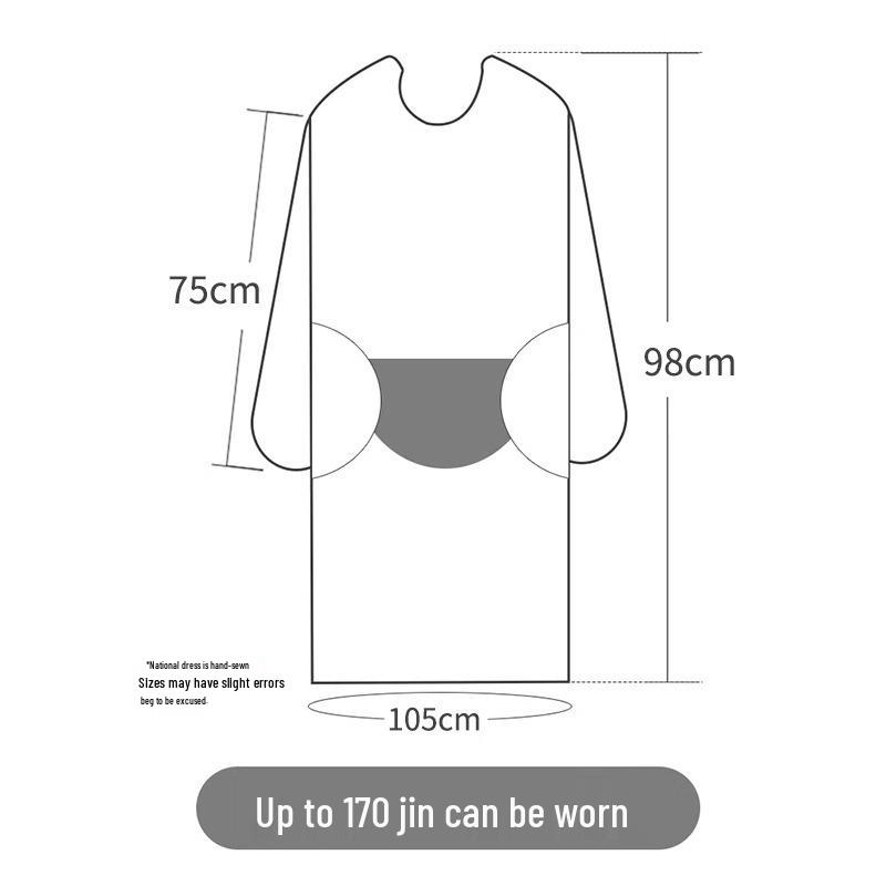 Waterproof and Oil-Proof Kitchen Apron: Cute, Stylish, and Widened Summer Design with Hand-Wipable Feature