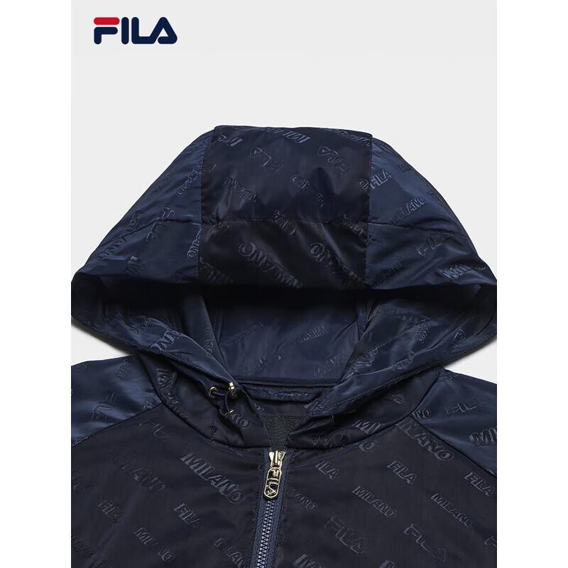 Fila Женская плетеная куртка с капюшоном в стиле колор-блок