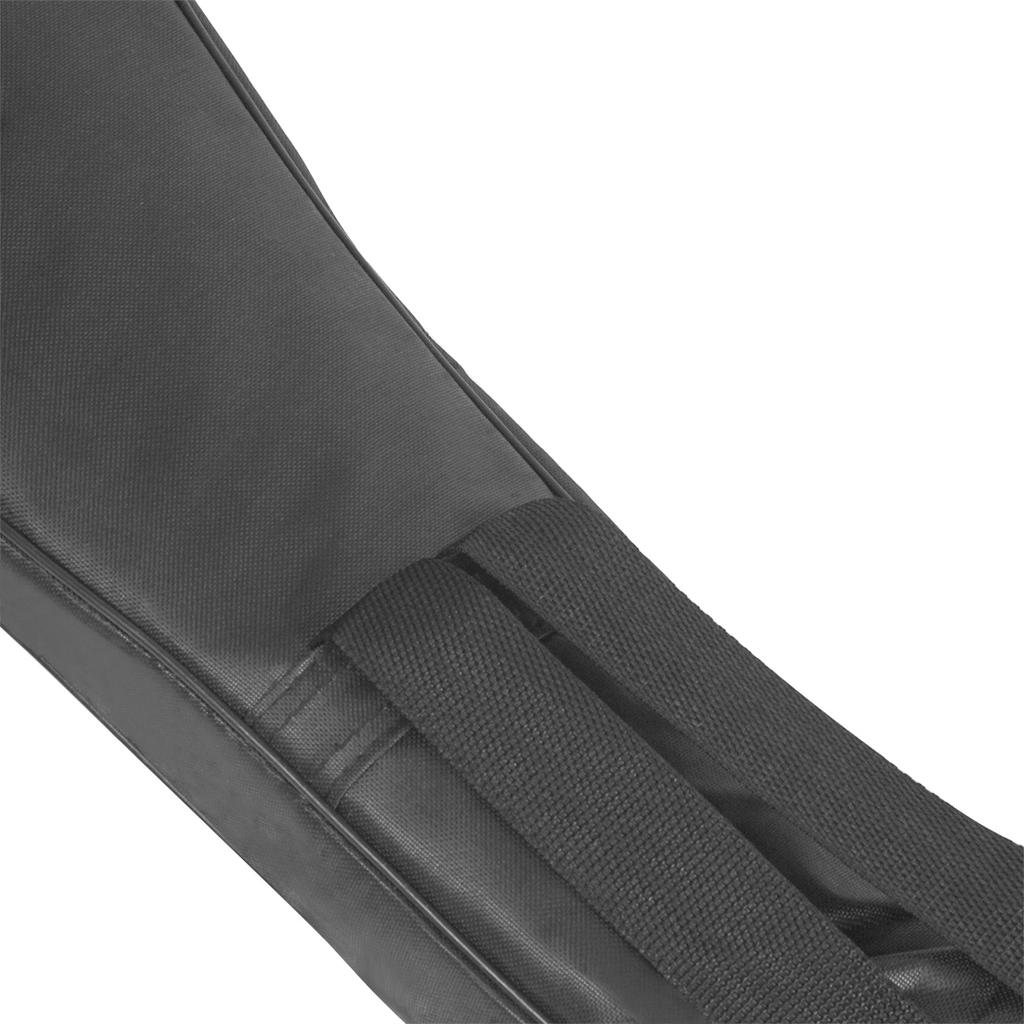 120 x 38 x 6 см, плотный хлопковый холст, черная сумка для электрогитары, водонепроницаемый мягкий чехол с двойным плечом