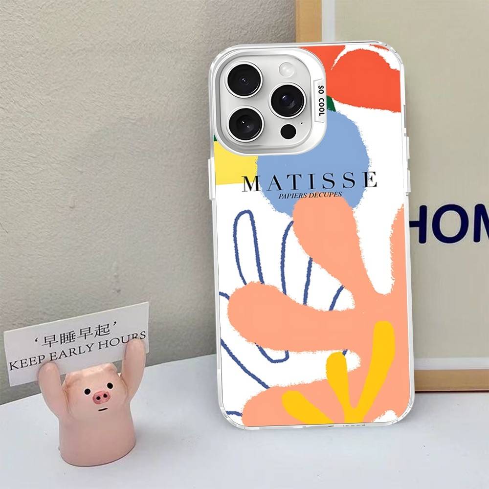 Чехол для телефона с картиной Анри Матисса для iPhone 17 16 15 14 13 12 11 Pro MAX Матовый противоударный задний чехол Защита от падения Матовая крышка