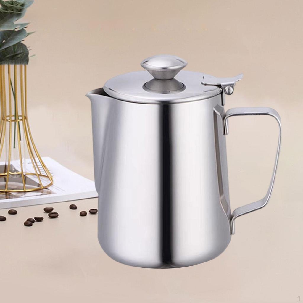 Milk Frothing Pitcher Barista Tool Espresso Machine Accessory Steaming for Home