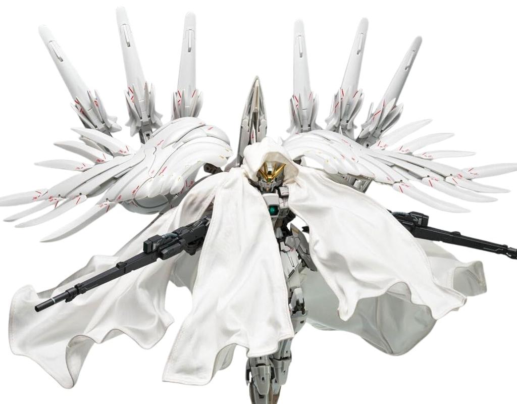 GUNDAM FIX FIGURATION METAL COMPOSITE Wing Gundam Zero Cloaked Custom, примерно 170 мм, АБС-пластик и ПВХ и литой металл и ткань, предварительно окрашенный, готовый