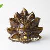 Фигурка девятихвостого лиса из смолы и кристалла, Арт-декор, Подарок для любителей природы