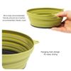 Outdoor Collapsible Pot with 2 Foldable Bowls Heat Resistant Cook Pot Tableware Stainless Steel for Hiking Backpacking
