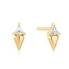 ANIA HAIE Triangle Cubic Zirconia 925 Silver Earrings / Ear Jacket E059-04G