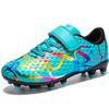 Fashion 28-40 Kids Football Shoes Youth Long Spike Firm Velcro Soccer Shoes Training Kids Football Boots