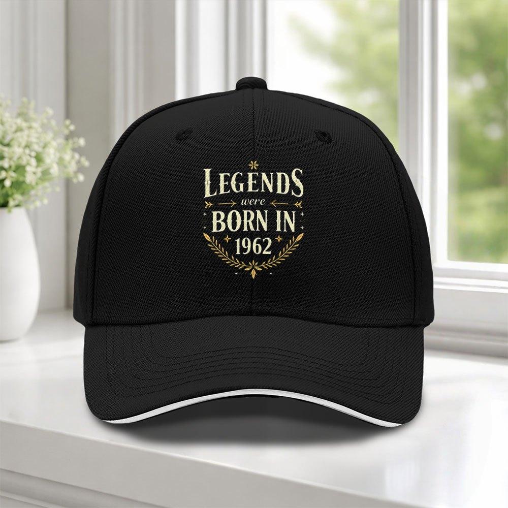 1962 Legendary Birth Sandwich Baseball Cap Adjustable Duckbill Hat For Weddings Parties Festivals Cycling Photography