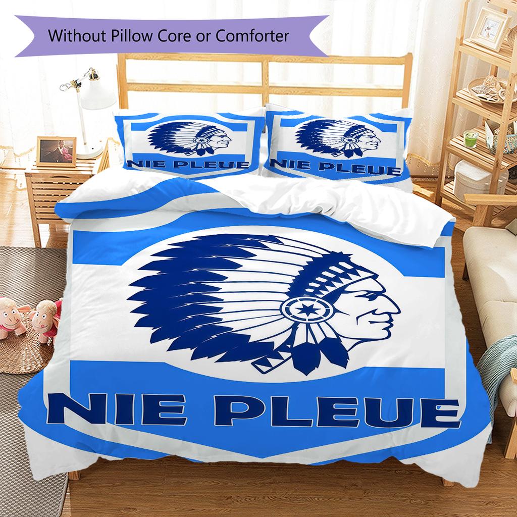 Nie Pleue poster Bedding Quilt Set Quilt Cover Pillowcase Home Decoration Birthday Gift (1 * duvet cover + 2 * pillowcase, without core)