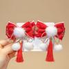 Plush Chinese New Year Headwear Rabbit Ancient Style Hairpin Lovely Hanfu Hair Sticks  Children