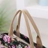 Ethnic Style Canvas Lunch Bag Portable Casual Handbag New Floral Print Tote Bag