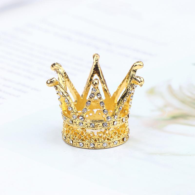 Аксессуары для кукол Металлическая корона Головной убор Аксессуары для волос для кукольного домика Игрушка