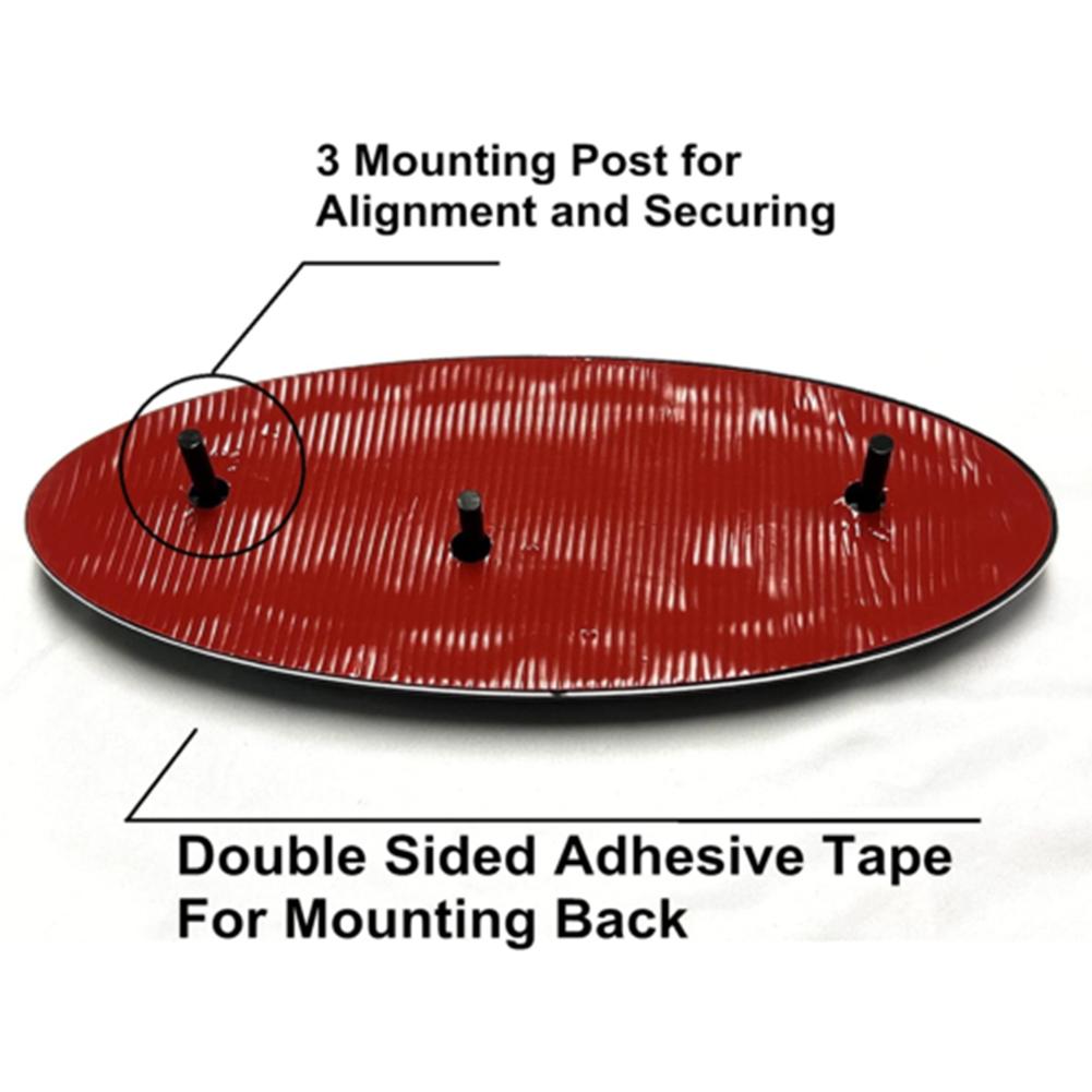 Логотип 9 дюймов/серебряный флаг в нижней части передней части автомобиля, прочный логотип