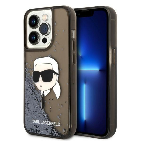 Karl Lagerfeld KLHCP14XLNKHCK iPhone 14 Pro Max 6.7" black/black hardcase Glitter Karl Head