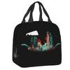 Custom Jul French Rapper Hip Hop Portable Lunch Boxes Women Waterproof Thermal Cooler Food Insulated Lunch Bag Office Work