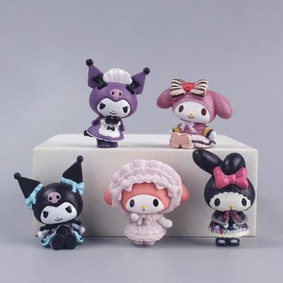 5 шт./Набор Аниме кавай Sanrio Фигурки Действия Игрушки Милые Куроми Милая Мелодия Синнаморолл Фигурки Куклы девочка Подарок на День Рождения