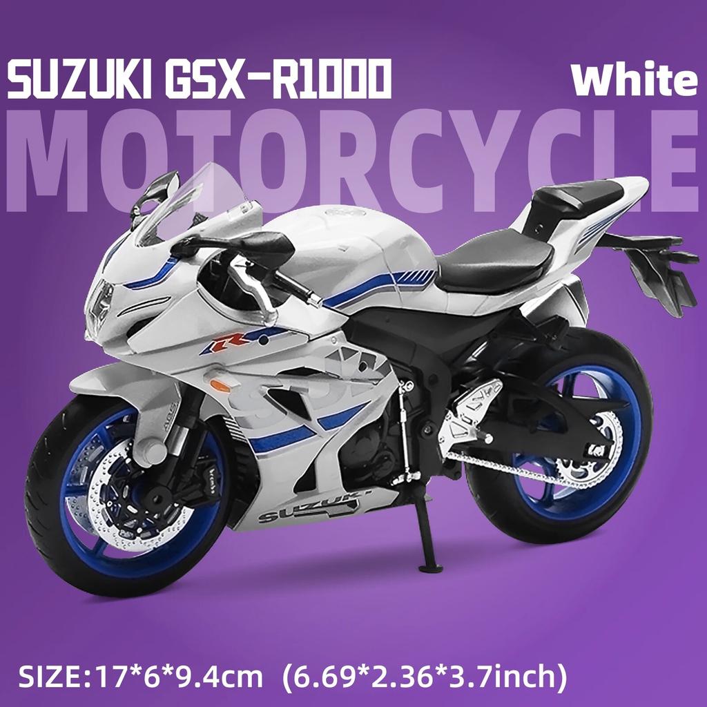 Модель мотоцикла SUZUKI GSX1000 в масштабе 1/12, отлитая под давлением — реалистичный дизайн, идеально подходит для любителей мотоциклов, прекрасный подарок для всех возрастов