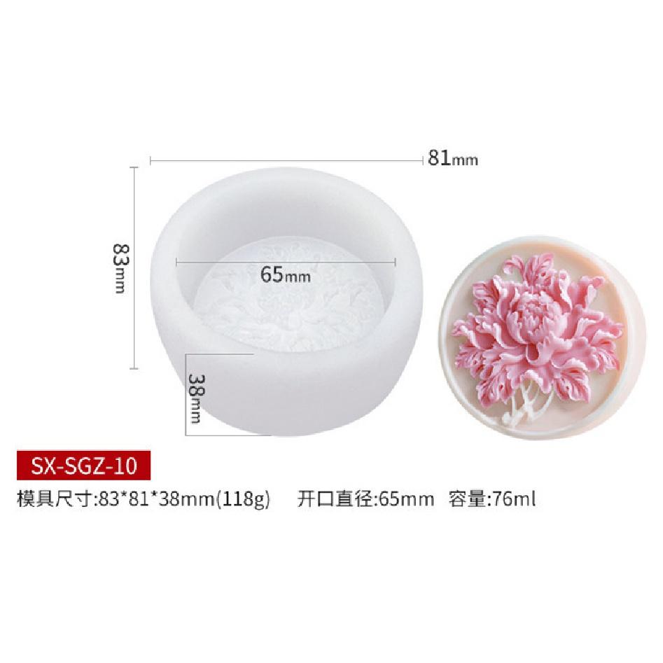 Пион, роза, силиконовая форма для мыла, форма для выпечки помадки, торта, сделай сам, ароматерапия, инструменты для украшения свечей, мыло ручной работы